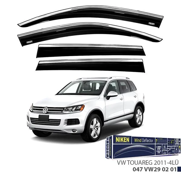 Kromlu Cam Rüzgarlığı VW Touareg 2011 4LÜ