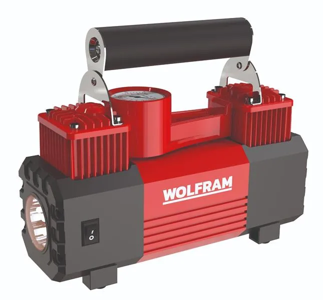 Hava Kompresörü Çift Piston LED Aydınlatma 12 Volt 300 Watt Çantalı