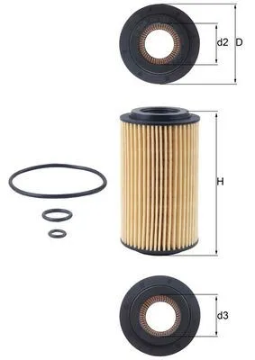 Yag Filtresi Mercedes OM611 W203 W211 W210 W639 B901>B904