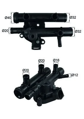 Termostat Komple 83 C Laguna 2 2001-2007 TRAFIC 2 2006 MASTER 2 2001-2010 MOVANO 2001-2010 VIVARO 2006 2.2D Ci 2.5DCİ G9U / G9T