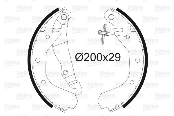 Arka Pabuç Balata COMBO 1984-1992 Corsa A 1984-1993 KADETT 1983-1992 200X29 GS6214