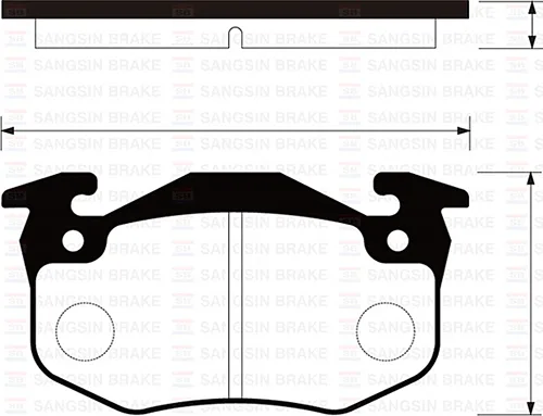Arka Fren Balatası Peugeot P106 1996-2004 P205 1987-1998 P206 2000-2009 P306 1997-2001 P309 1989-1993 Citroen Saxo 1996-2004 Xsara 1997-2005 ZX 1992-1997 Renault R9-R19- Megane 1 - Clio 1 - 2 İnce Tip