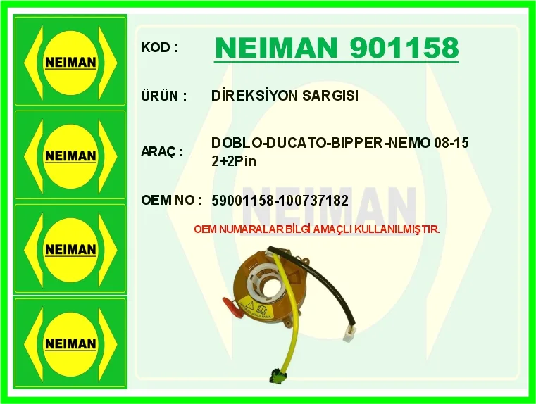 Direksiyon Sargısı DOBLO - DUCATO - Bipper - NEMO 2008-2015 2 2PİN