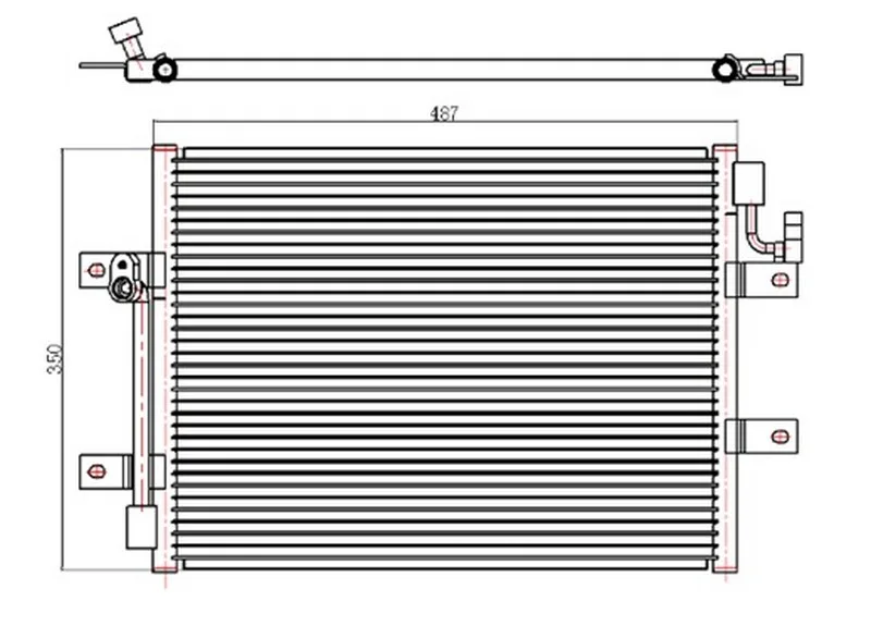 Klima Kondenseri Albea 1.3JTD 450X350X16