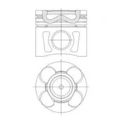 Motor Piston Segman 0.40 69.60 MM DOBLO - FIORINO - Linea - Grande Punto - ASTRA 1.3D Mjet 1.3 CDTI Eu Ro 5 (4 Adet)