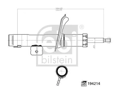 Ön Amortisör Sağ PARTNER - BERLINGO 1996-2009 P306 1994-2002 Xsara 1997-2005 Gazlı