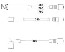 Buji Kablosu Takimi LPG Li Opel Vectra A - ASTRA F - KADETT E 1.8-2.0 8V 18SV-18SE - C18NZ - C20NE