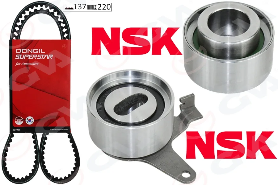 Triger Kayış Seti Eksantrik Seti KIA RIO 1.5L A5D DOHC Yumurta Kasa 2000-2005 1 Kayış 2 Rulman 13 7X220