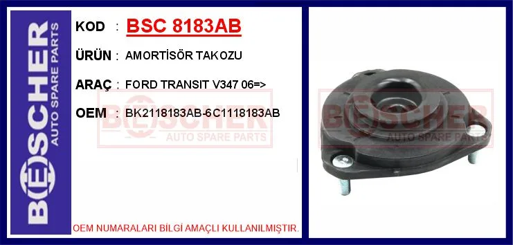 Ön Amortisör Takozu TRANSIT V347 - V348 V363-V362 2006-2017 (2 Adet)