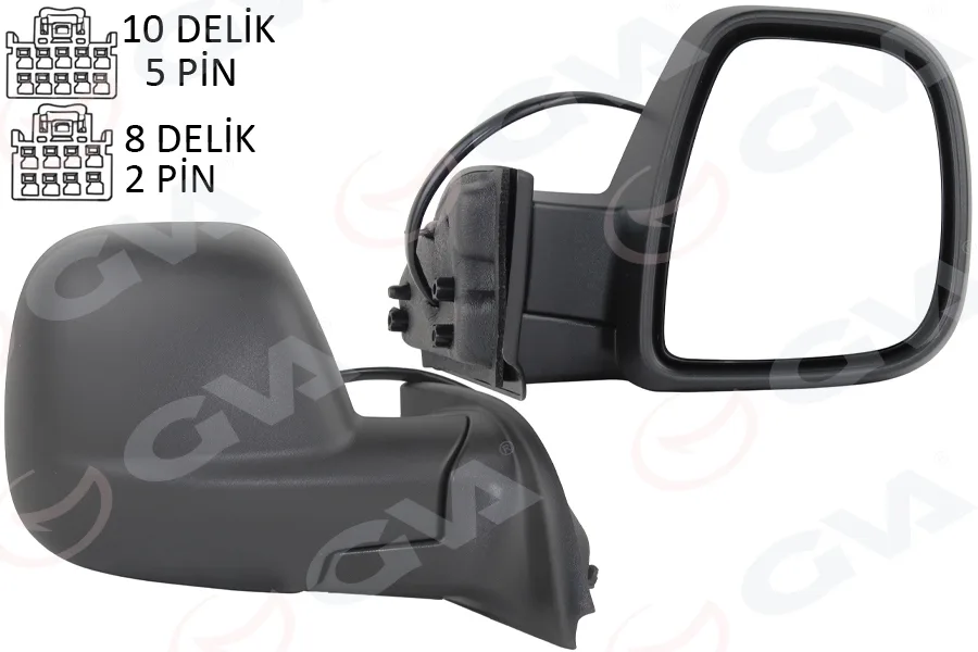 Diş Dikiz Aynası Fiat Yeni DOBLO Combi - CARG0 Elektrikli Desenli Rezistanslı Sağ 2023