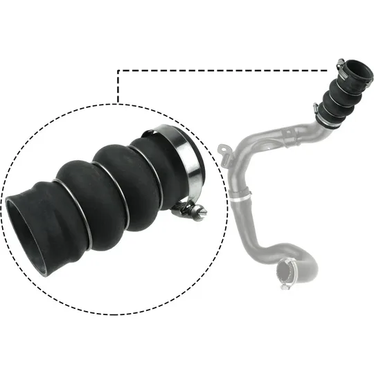 Turbo Hortumu Kelepçeli Silikon TRANSIT Connect
