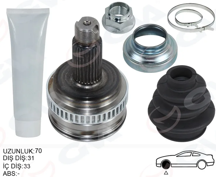 Aks Kafası Diş BMW E81 E87 E90 E92 E93 119MM