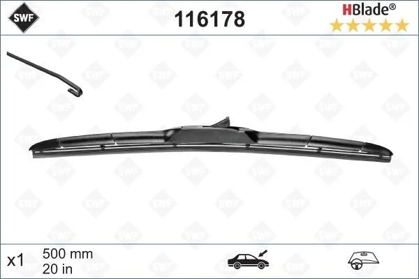 Silecek SWF 50CM X1 Discovery Sport 2015 Rangerover Sport Toyota Landcruıser 2009 KIA Sorento