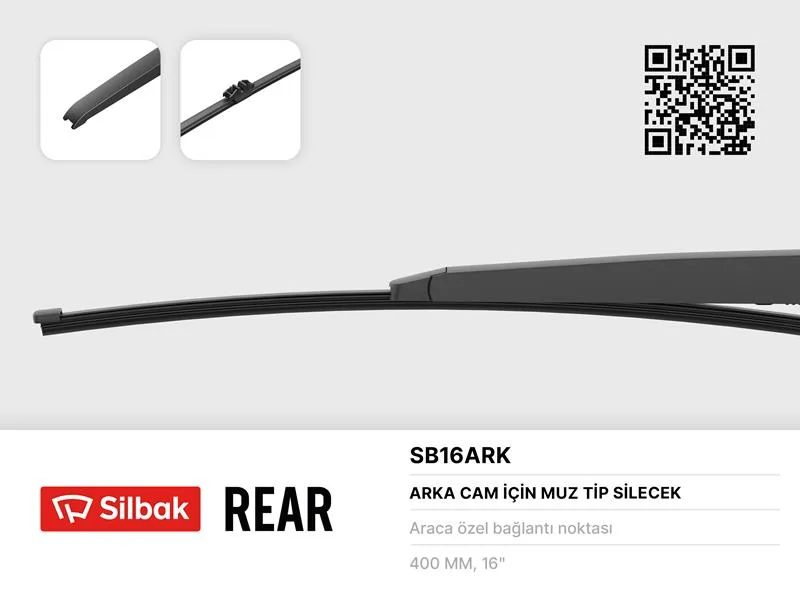 Silecek Süpürgesi Arka Muz Tipi 400MM C5 2010-2004-2002-2008 - Vectra C GTS 2010-2005 Zafira 2 2007-2005-2002-2009 Vol