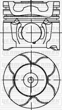 Piston Segman Focus / C - Max / PARTNER 2/BERLINGO / C4/C5/308 1.6 Tdci/ HDİ 1990 SONRASI110 PS DV6 Euro 4 0.60 -0 .20 Kısa Çap: 75MM (4 Adet)