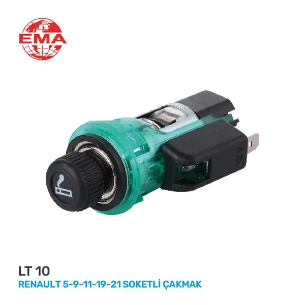 Komple Çakmak Soketli İç Gövde 12V R9-R11-R19-R21-CLIO - Kangoo - Megane - Isuzu Pick up