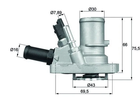 Termostat Komple G1006.88 Albea - DOBLO - Linea - Punto - Idea - BRAVO-500- 1.4 BNZ Li Müşr Lü 88C