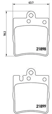 Fren Balatası Arka Mercedes W203 CL203 C209 W210 R171