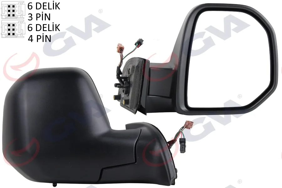 Diş Dikiz Aynası Sağ BERLINGO - PARTNER 2008 Elektrikli Isıtmalı Sensörlü Konveks VM-6118EHSR