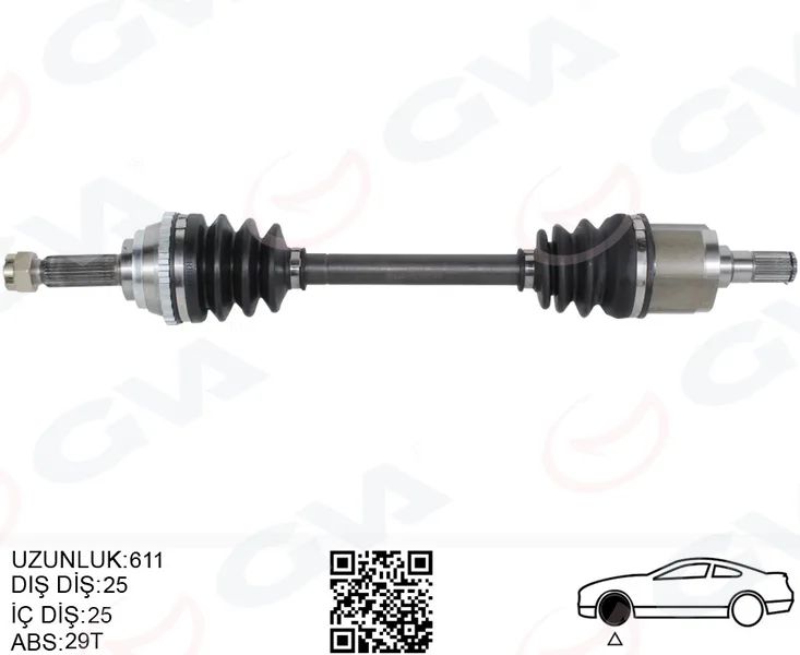 Komple Aks Ön Sol Absli Hyundai ACCENT Admire 1.3-1.5-1.6 2003-2006 ACCENT Mılenıum 1.3-1.5-1.6 2000-2003