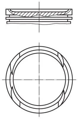 Piston Segman 0.50 ASTRA J - Corsa D - E - Mokka - Insignia A - Meriva B - Adam - Zafira C - CRUZE - Trax 1.4 16V 73MM A / B/D14NET - Nel - Nej