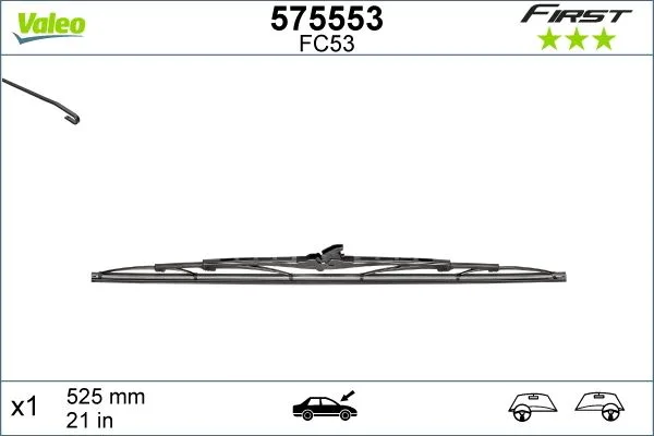 Silecek Süpürgesi 53CM X1 Normal Tip FIRST Üniversal
