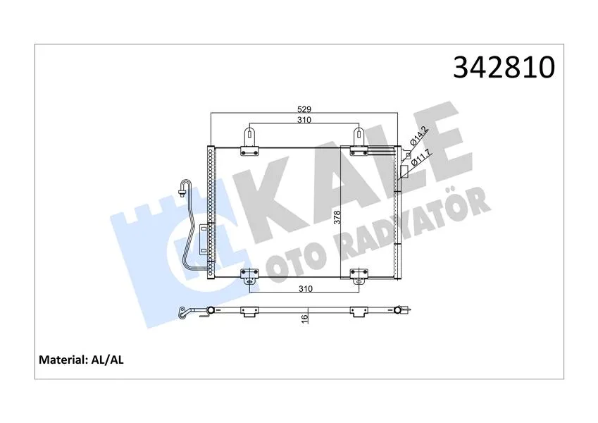 Klima Kondenseri Clio 2 1.1-1.2-1.4-1.6-1.9 16V 1998