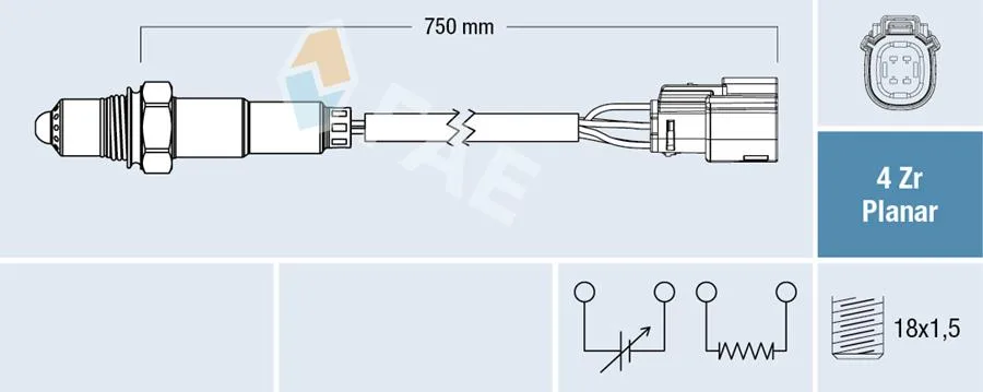 Oksijen Sensörü Ford B Max - Ecosport - Fiesta - Courier 2011 1.0 Ecoboost