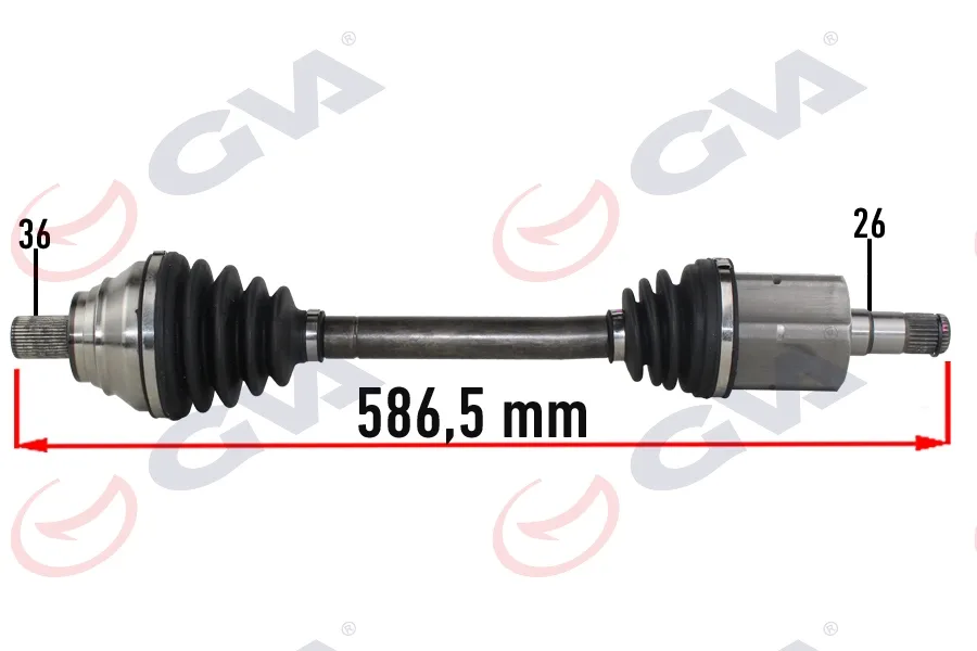 Komple Aks Sol Golf 6 1.6İ Auto. 2008-2013 587MM