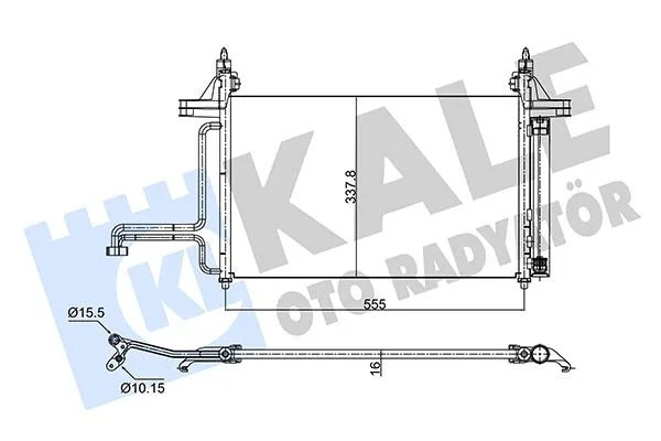 Klima Radyatörü Kondanser Fiat Stilo 2001-2008 1.2 1.4 1.6 1.9 JTD