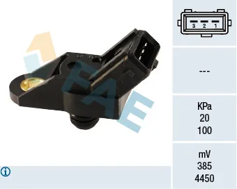 Basınç Map Sensörü P106-P206-P306-P406-P605-PARTNER - BERLINGO - Saxo - Xsara - ZX - Xantia 1.1-1.4-1.6-2.0 TU 1-TU3-TU5-XU10