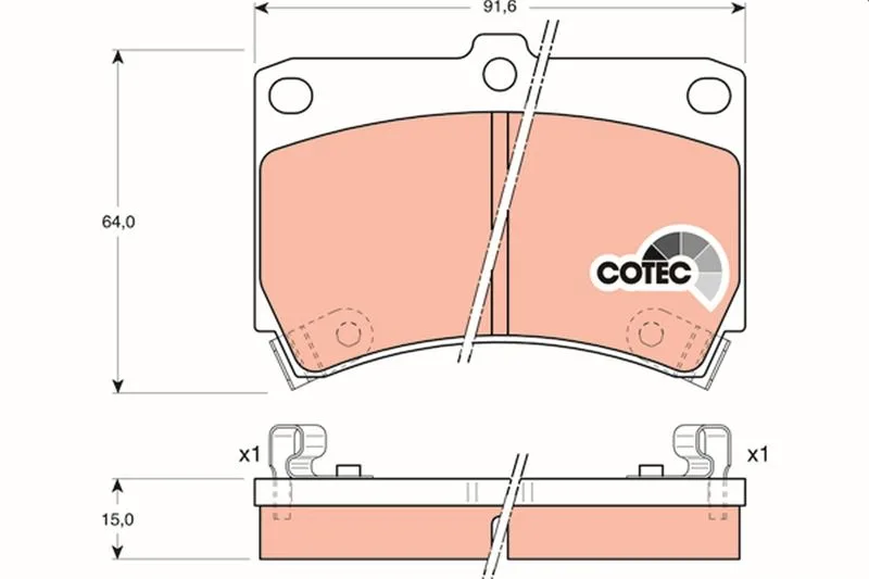 Ön Fren Balata Mazda 323 1.6L B6 BG Kasa 1989-1995 1.5L Z5 DOHC Ba Kasa 1996-1998
