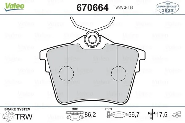 Arka Fren Balatası Peugeot P407 1.6 HDI 1.8-2.0 2004 607 2000 Citroen C5 2008