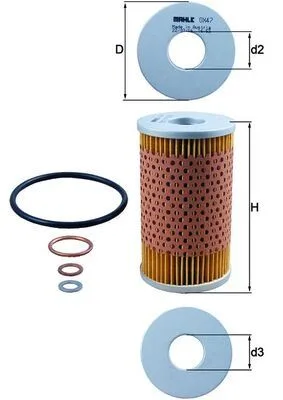 Yag Filtresi Mercedes M115 M130 M180 W110 W111 W112 W114 W115 W123 S123 C123 W460