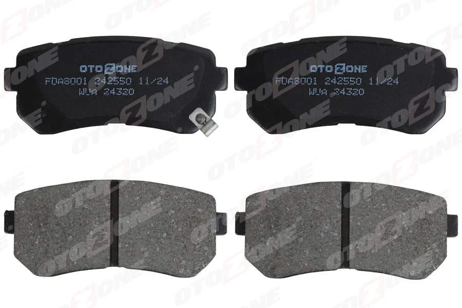 Arka Fren Balata Hyundai ACCENT Era 1.4L G4EE 2006-2010 İ30 1.4L 1.6L 2008 / İX35 1.6L G4FD Gdi 2011 / KIA Ceed 1.4L 1.6L 2007 / Sportage 1.6L G4FD Gdi 2009 / RIO 1.4L 1.6L 2005 Sürtünme Yüzeyi Düz