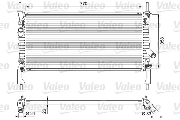 Su Radyatörü Ford TRANSIT 2006 2.2-2.4 Tdci Klimalı