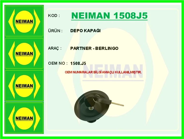 Depo Kapağı PARTNER - BERLINGO