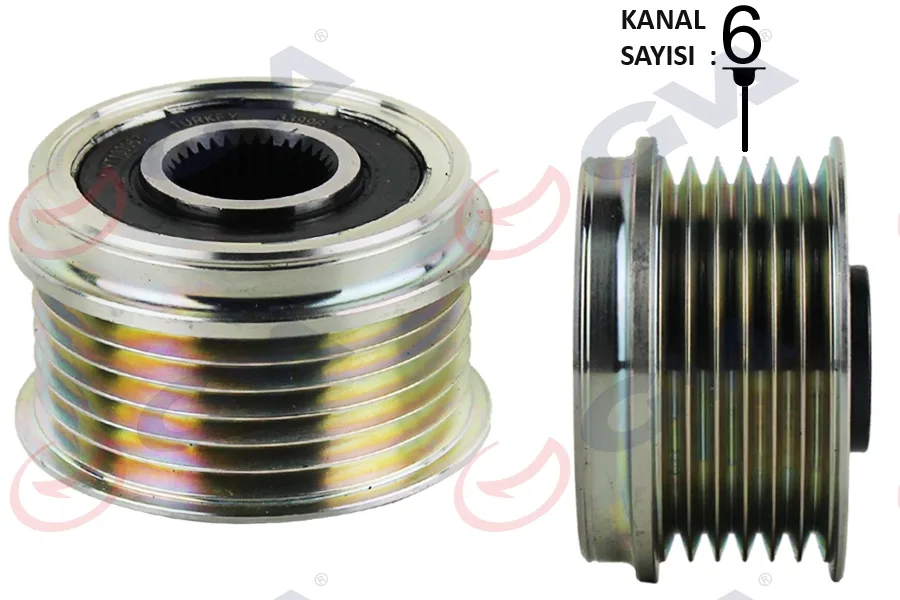 Alternatör Kasnağı ASTRA H - COMBO C - Corsa C - D - Meriva 1.3 CDTI - DOBLO - Grande Punto - Linea 1.3 MTJ