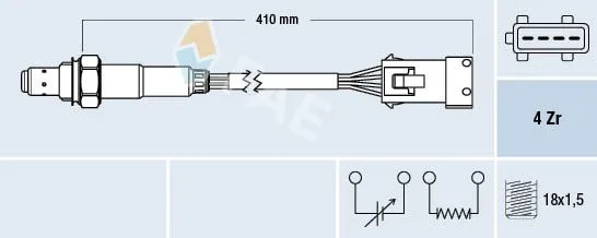 Oksijen Sensörü Ön 4FİŞLİ ASTRA G - ASTRA H - Insignia A - Vectra B - C - Meriva A - Antara - Captiva - AVEO - C2- C3-Lacetti - P206-P307-P308-PARTNER - BERLINGO - Megane - Clio - Logan - TWNG - Logan - Sandero 1.4-1.6-1.8-2.0
