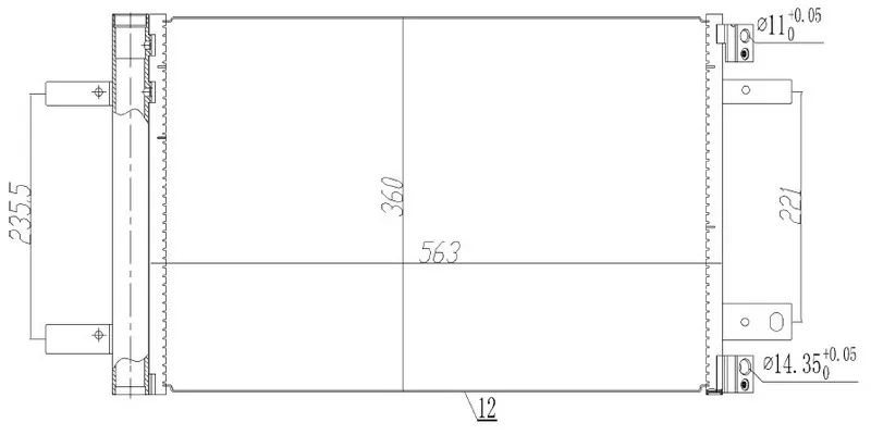 Klima Radyatörü Kondenseri Opel ASTRA L - Grandland - VIVARO C - Zafira Life Peugeot P3008 2 - P308 2 - P5008 2 - P508 EXPERT Ivpartner - C4 Picasso - Jumpy 4 - PARTNER - BERLINGO 1.2-1.5-1.6-2.0 HDI - Puretech - THP