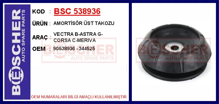 Amortisör Üst Takozu Vectra B - ASTRA G - Corsa C - Meriva
