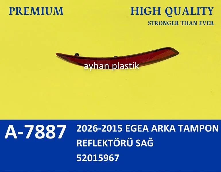Arka Tampon Reflektörü Sağ Fiat Egea Sedan 2015