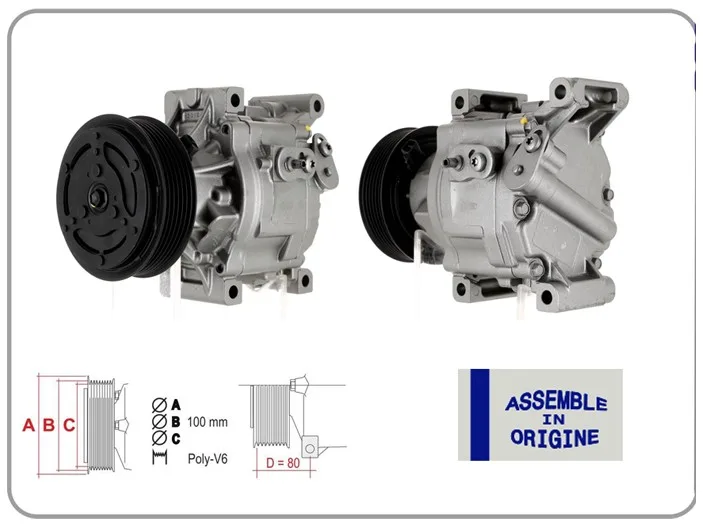 Klima Kompresörü Sıfır Ürün Fiat 500 2007 Albea 2003-2009 DOBLO 2005-2010 Palio 2003-2012 Panda 2006-2013 Lancia YP Sılon 2003-2012 Ford KA 2008-2016 1.3 D Multijet