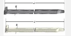 4621570 Kablo Bağı Cırt Kelepçe 7.8 X 450 MM PK 100 Ad Siyah (100 Adet)