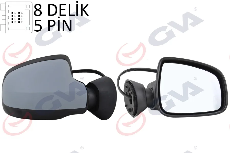 Diş Dikiz Aynası Sağ Duster 2011 Elektrikli Isıtmalı Astarlı Konveks 5 Fiş VM-6802EHPR