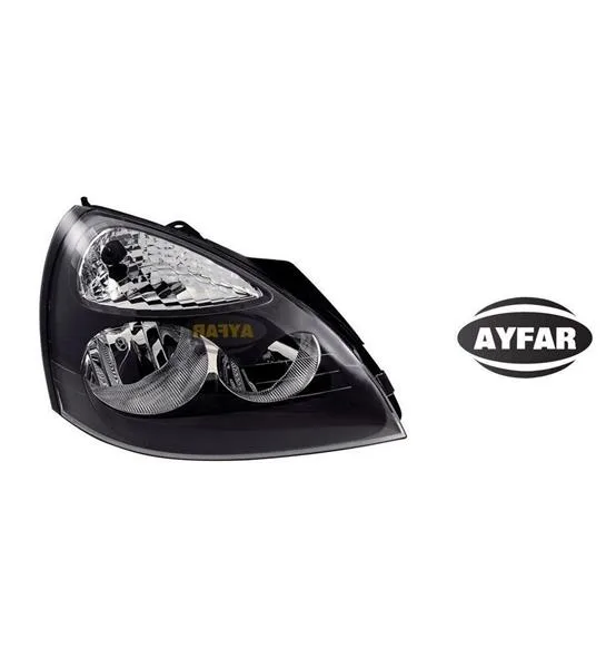 Far Sinyal Sağ Clio 2 - Symbol 2 2004 Elektrikli H7 H1 Siyah Kapaklı Mako Tipi