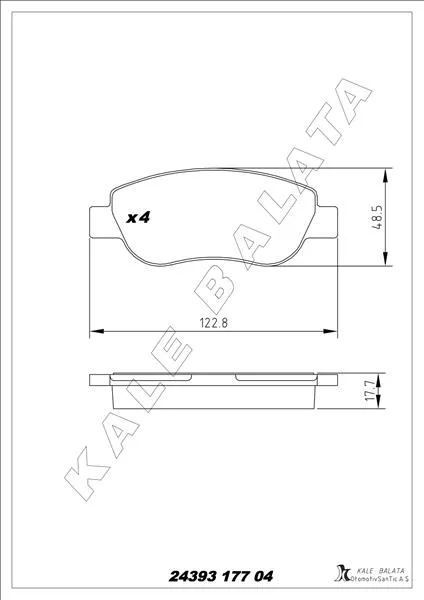Ön Balata Fiat Palio 1996 1.2 1.4 Renault Megane 2 2002 Scenic 2 2002 1.4 1.5DCİ