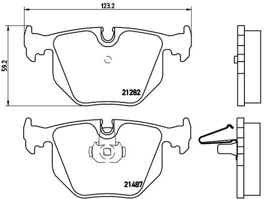 Fren Balatası Arka BMW E38 E46 E53 E83 E85 E86 E39 E85 E52 . Land Rover Range Rover 3 L322