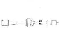 Buji Kablosu Mitsubishi CARISMA 1.6L 4G92 DA1A 1995 - 2 Kablolu Set - Alternatif Ürün