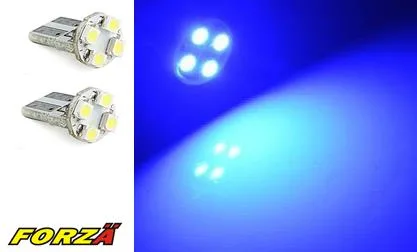 LED Ampül 12V.4 Lü SMD B.Dipsiz Mavi